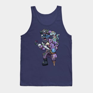 Zombie Pirate Captain Tank Top